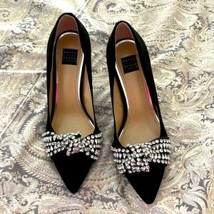 White House Black Market black and diamond heels